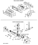 ESCUTCHEON ASSEMBLY Diagram and Parts List for HDA2000G05  Hotpoint Dishwasher