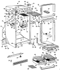 Section Diagram and Parts List for CTFP16EKC  Hotpoint Refrigerator