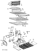 Section Diagram and Parts List for CTX19GKJR  Hotpoint Refrigerator
