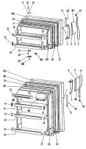 Section Diagram and Parts List for CTF14CLBR  Hotpoint Refrigerator