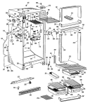 Section Diagram and Parts List for CTF14EKD  Hotpoint Refrigerator
