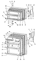 Section Diagram and Parts List for CTFP14CLBR  Hotpoint Refrigerator