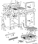 Section Diagram and Parts List for CTF16EKD  Hotpoint Refrigerator