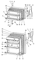 Section Diagram and Parts List for CTF16CLBL  Hotpoint Refrigerator