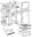 Section Diagram and Parts List for CTFP16ALBL  Hotpoint Refrigerator
