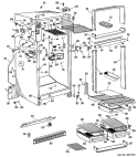 Section Diagram and Parts List for CTFP16EKD  Hotpoint Refrigerator