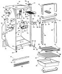 Section Diagram and Parts List for CTF14CLCR  Hotpoint Refrigerator
