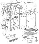 Section Diagram and Parts List for CTF16ALCR  Hotpoint Refrigerator