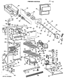 FREEZER SECTION Diagram and Parts List for CSX27DLL  Hotpoint Refrigerator