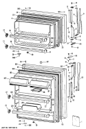 Section Diagram and Parts List for CTH18ERERWH  Hotpoint Refrigerator