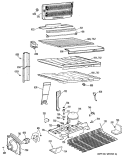 Section Diagram and Parts List for CTH18ERERWH  Hotpoint Refrigerator