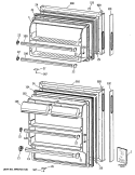 Section Diagram and Parts List for CTX16CYSFRAD  Hotpoint Refrigerator