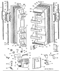 Section Diagram and Parts List for CSK24GRTCAD  Hotpoint Refrigerator