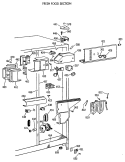 Part Location Diagram of WR40X1739 GE MULLION BK