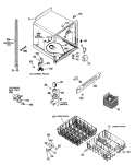Section Diagram and Parts List for PSD460K-01  General Electric Dishwasher