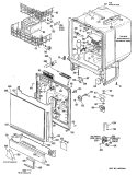 Section Diagram and Parts List for PSD2260K01  General Electric Dishwasher