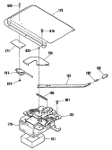 Section Diagram and Parts List for L3B345GL2  General Electric Range