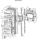 FRESH FOOD DOOR Diagram and Parts List for MSX27HRAWH  General Electric Refrigerator