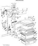 Section Diagram and Parts List for MRSC22DRAAD  General Electric Refrigerator