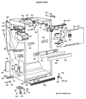 CABINET PARTS Diagram and Parts List for MTX21GASSRWW  General Electric Refrigerator