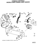 CONSOLE CONTROLS Diagram and Parts List for WWP1180GDW  General Electric Washer