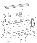 Section Diagram and Parts List for JBS28G*K3  General Electric Range