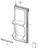 Section Diagram and Parts List for SC4SSA  General Electric Refrigerator