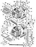 Section Diagram and Parts List for ZEK756GP6BG  General Electric Wall Oven