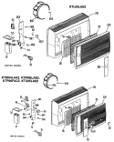 KTM04LAA2 Diagram and Parts List for HTP05LBB2  Hotpoint Air Conditioner
