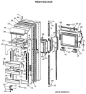 Part Location Diagram of WR78X8643 GE FF O. DOOR White