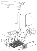 Section Diagram and Parts List for MSG27DHSAWH  General Electric Refrigerator