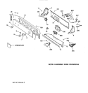 Part Location Diagram of WH42X2393 GE CONTROL PANEL Assembly