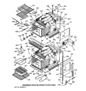 BODY PARTS Diagram and Parts List for JKP56AW1AA  General Electric Wall Oven