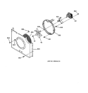 CONVECTION FAN Diagram and Parts List for JKP56AW1AA  General Electric Wall Oven
