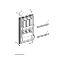 DOOR Diagram and Parts List for TAX4SNYBWH  General Electric Refrigerator
