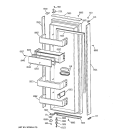 FRESH FOOD DOOR Diagram and Parts List for ZIS36NWA  General Electric Refrigerator