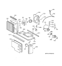 UNIT PARTS Diagram and Parts List for ZIS36NWA  General Electric Refrigerator