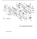 Part Location Diagram of WH42X2441 GE CONTROL PANEL Assembly