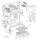 CABINET Diagram and Parts List for TBX14SAZELAD  General Electric Refrigerator