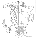 CABINET Diagram and Parts List for CTX16CAYDRWH  Hotpoint Refrigerator