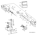 DISPENSER Diagram and Parts List for ZISB48DYB  General Electric Refrigerator