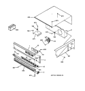 CONTROL PANEL Diagram and Parts List for JKP18AW2AA  General Electric Wall Oven