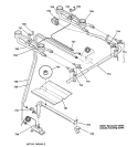 Part Location Diagram of WB02X10315 GE BRACKET-SUPPORT BURNER