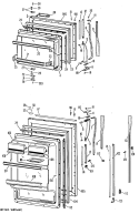 Part Location Diagram of WR29X0131 GE RAKE