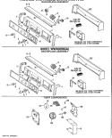 Part Location Diagram of WH12X0720 GE 3 BTN SW Assembly