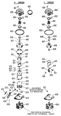 2 - SPEED Diagram and Parts List for WWA5412GAL  General Electric Washer
