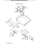 GAS & BURNER PARTS Diagram and Parts List for JGBS22GEV4AD  General Electric Range