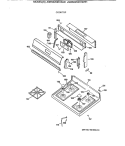 COOKTOP Diagram and Parts List for JGBS22GEV4AD  General Electric Range
