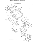 GAS & BURNER PARTS Diagram and Parts List for JGBP28GEV4WH  General Electric Range
