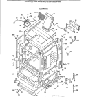 BODY PARTS Diagram and Parts List for JGBP28GEV4WH  General Electric Range
